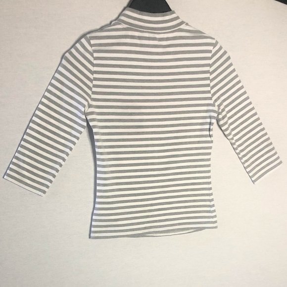 GUESS X ASAP ROCKY Limited Edition Striped Mock Neck Top - Picture 4 of 10